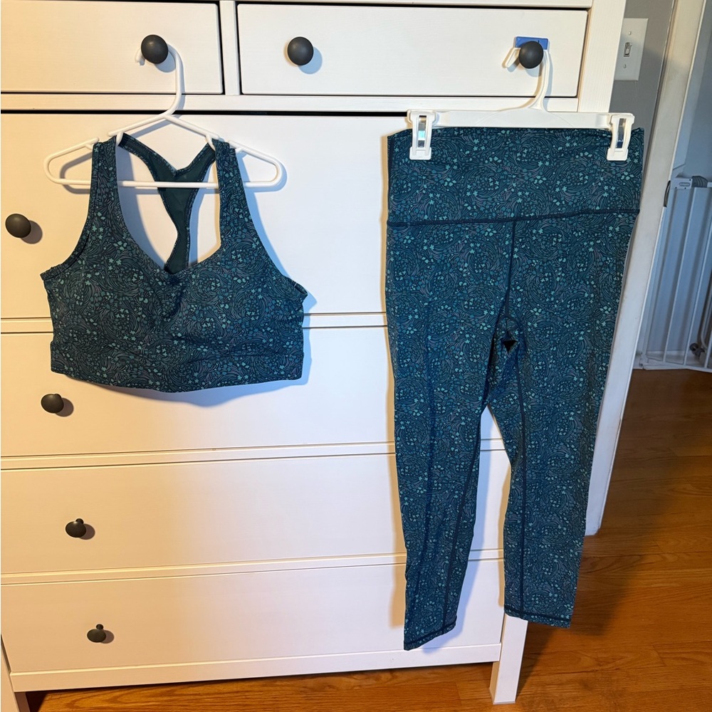 ZYIA Teal and Blue Activewear Set